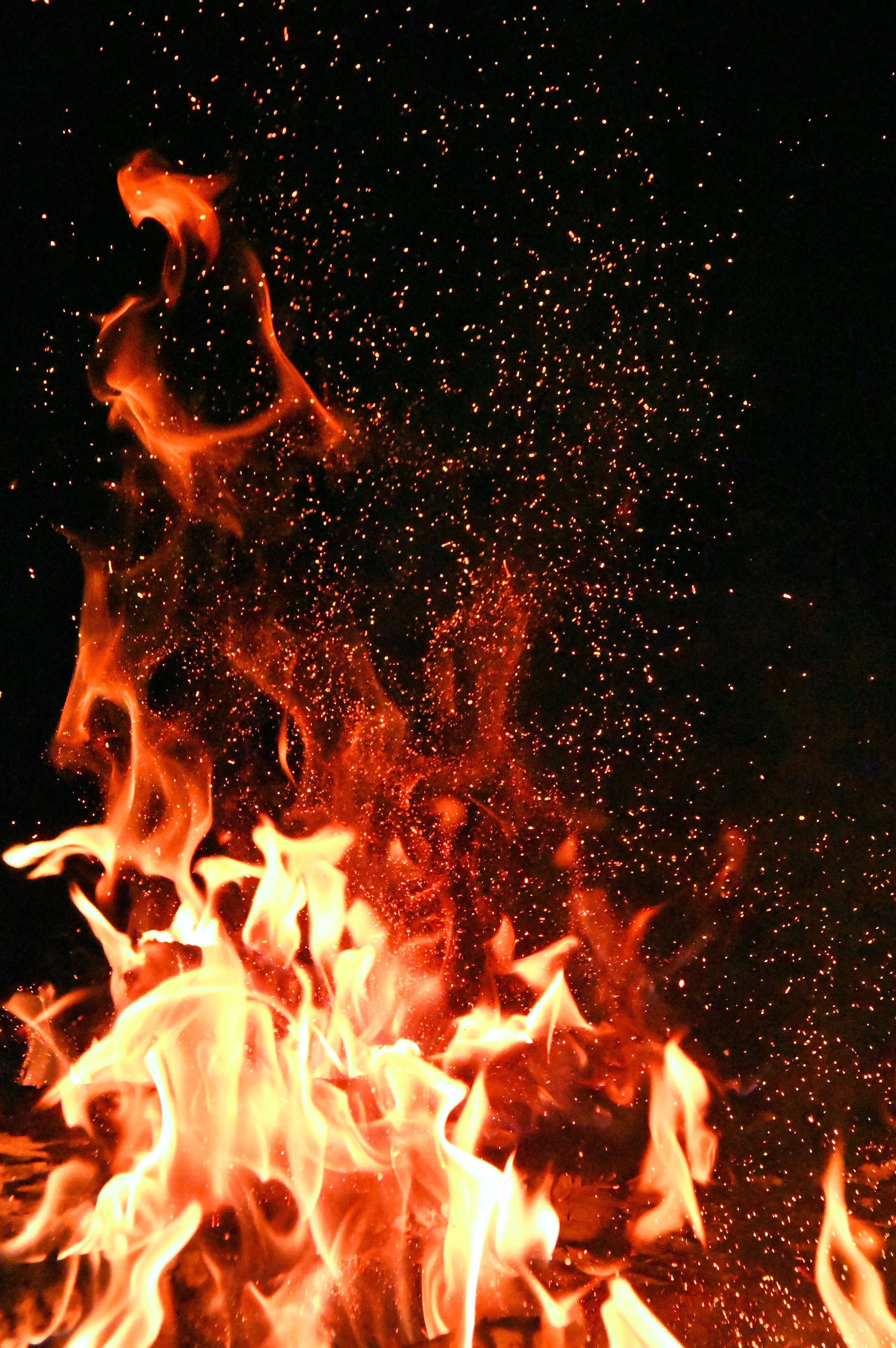 Red and orange flames