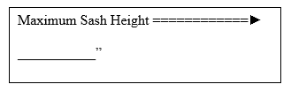 sash height diagram